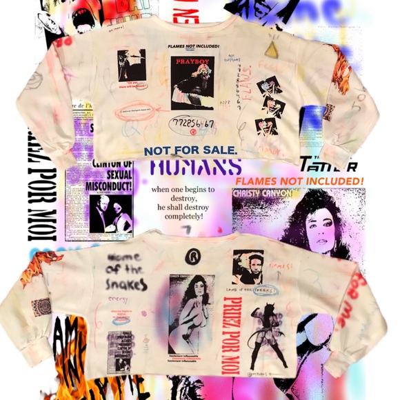 “PrayBoy” Women’s Crop Top Sweater handmade🔥🖼 - Picture 15 of 15